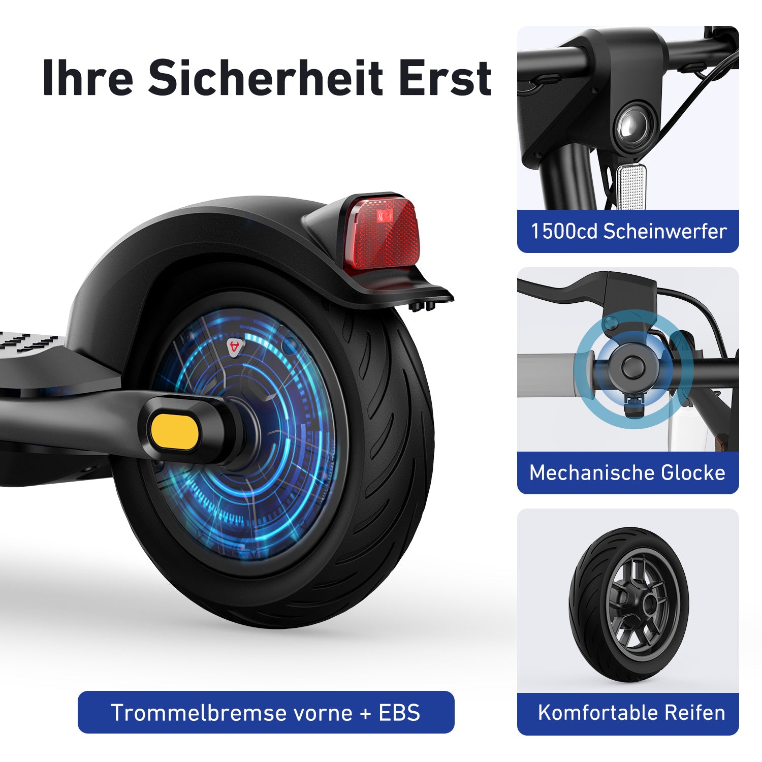 NIU KQi1 Sport Elektrotretroller mit Straßenzulassung