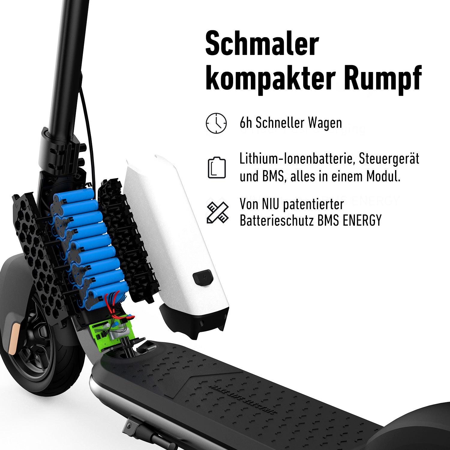 NIU KQi1 Sport Elektrotretroller mit Straßenzulassung