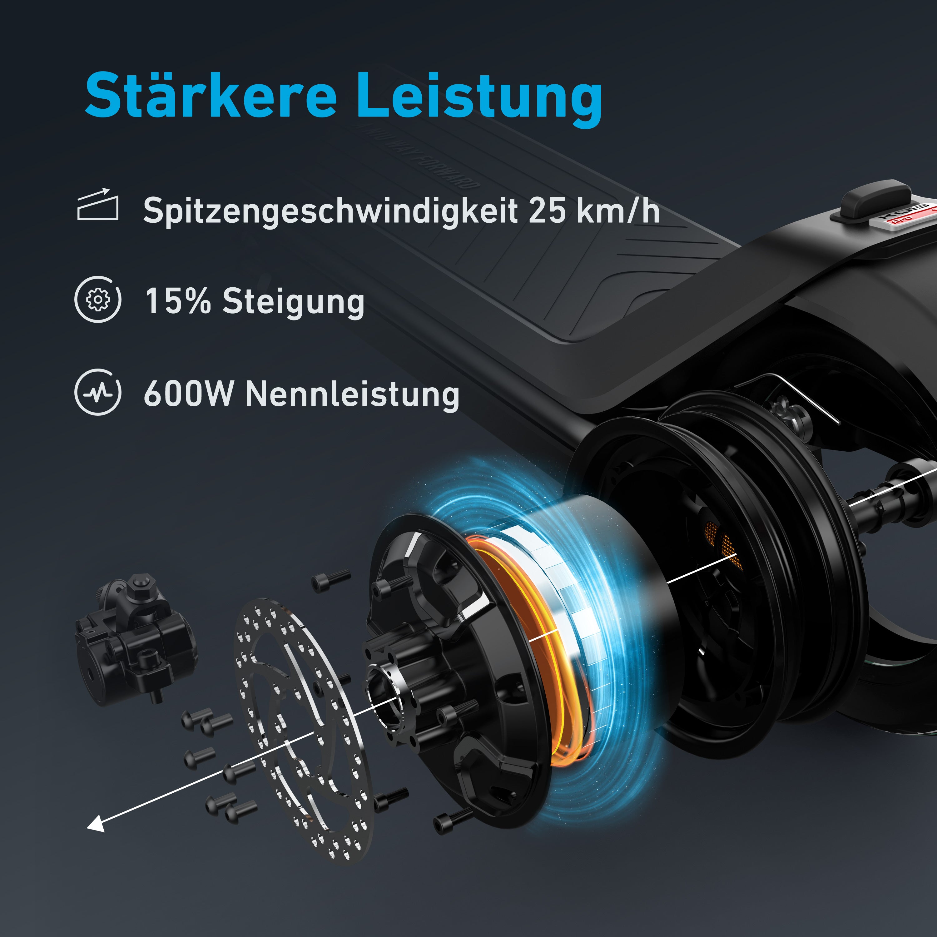 NIU KQi3 Sport Elektrotretroller mit Straßenzulassung